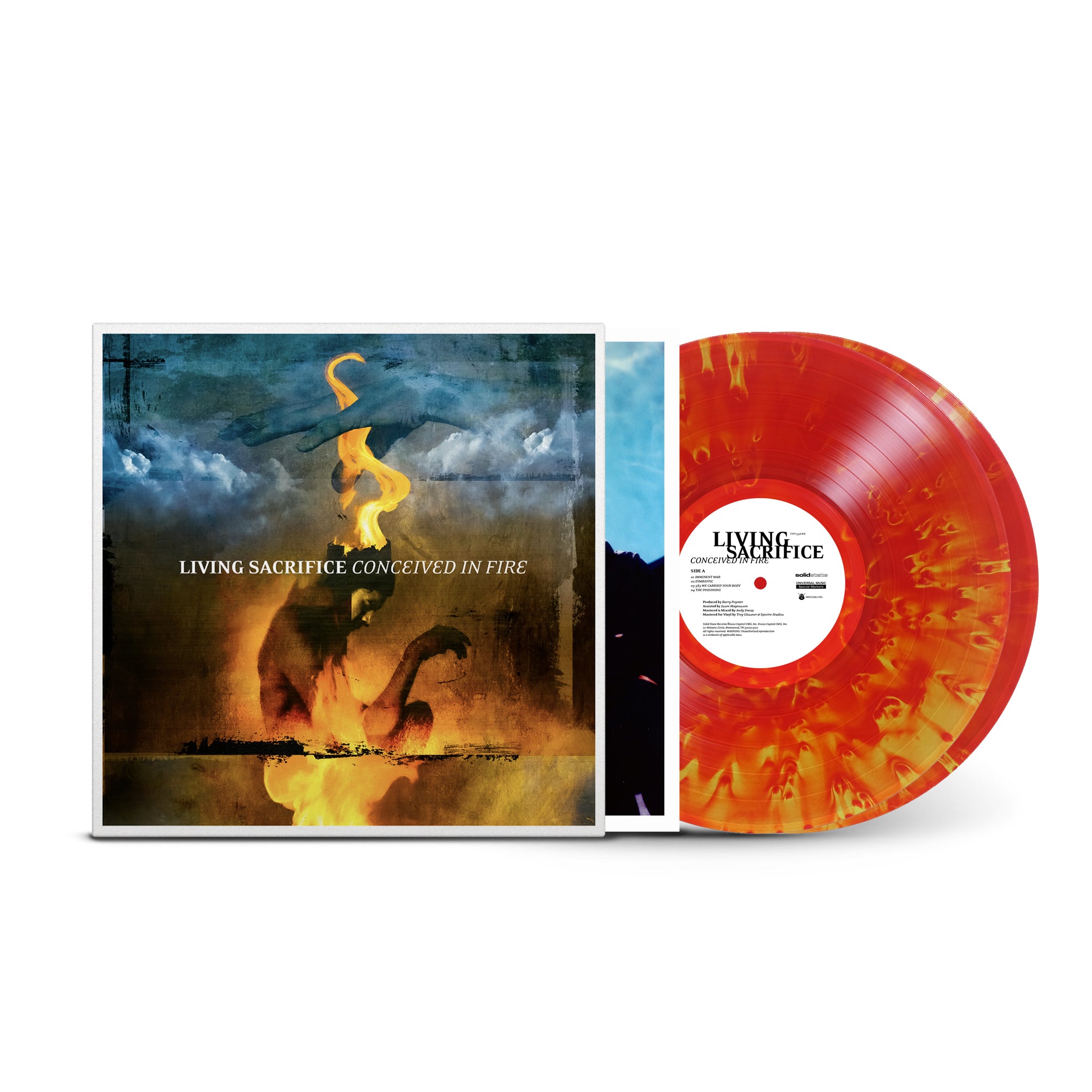 Living Sacrifice - Conceived In Fire 2LP Fire Vinyl