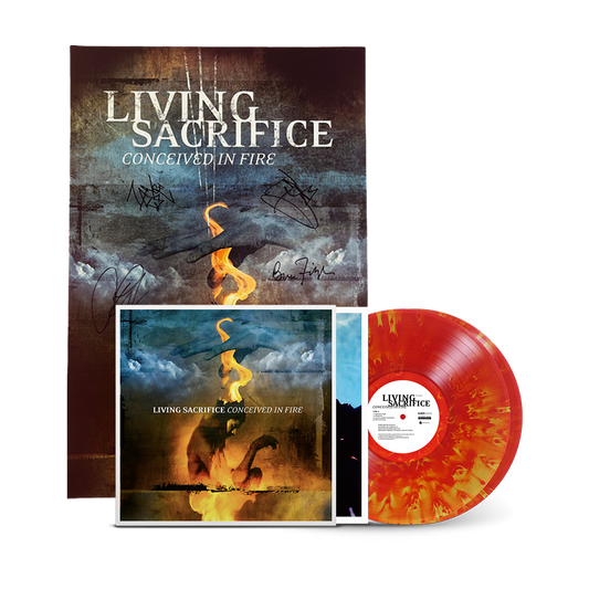 Conceived in Fire Vinyl + Signed Poster Bundle
